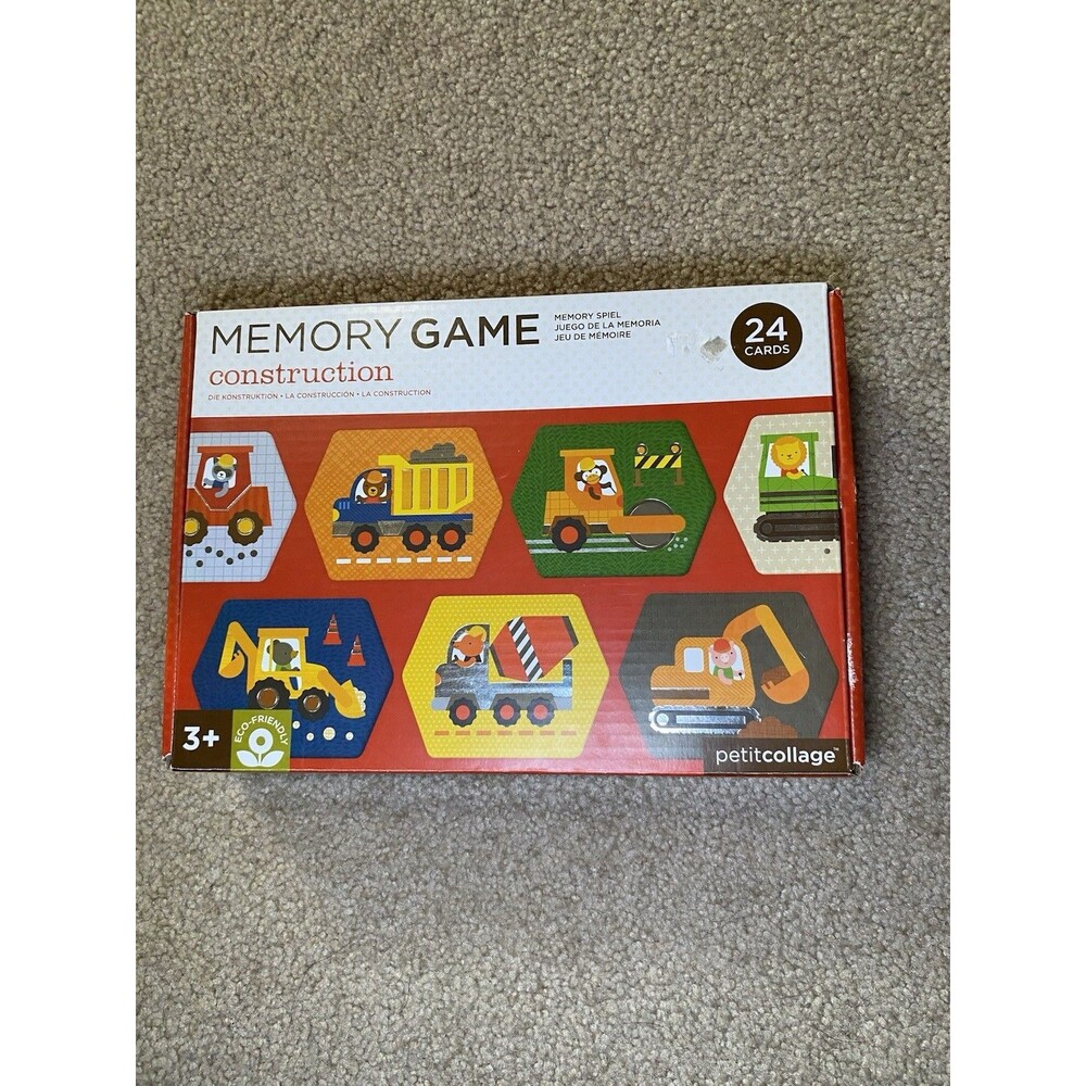 Petit Collage Construction Memory Game 24 Cards Ages 3+